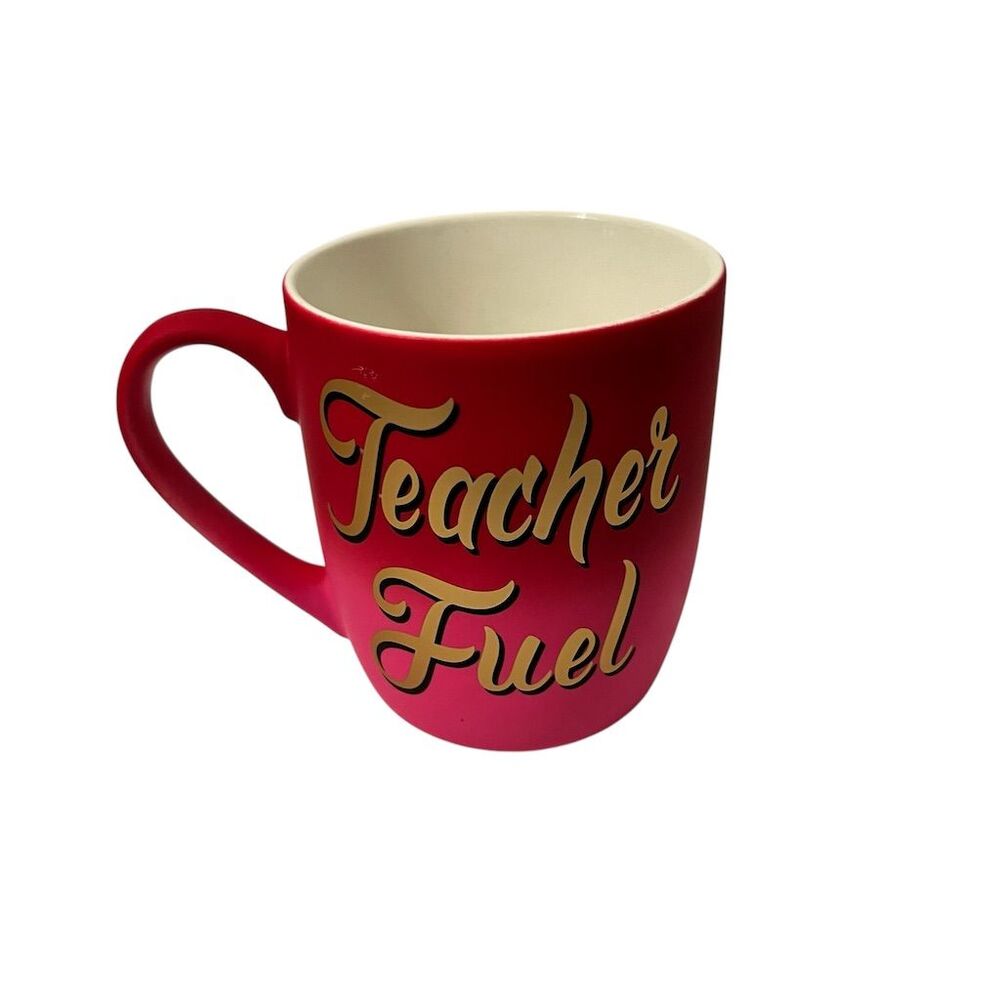 Sheffield Home, Teacher Fuel, Teacher Gift, Dark Pink 16 oz. Mug NWOT